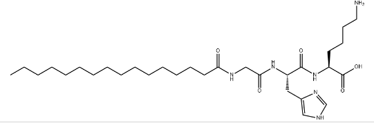 N-1(1-oxohexadecyl-glycyl-L-histidyl-L-Lysine  147732-56-7